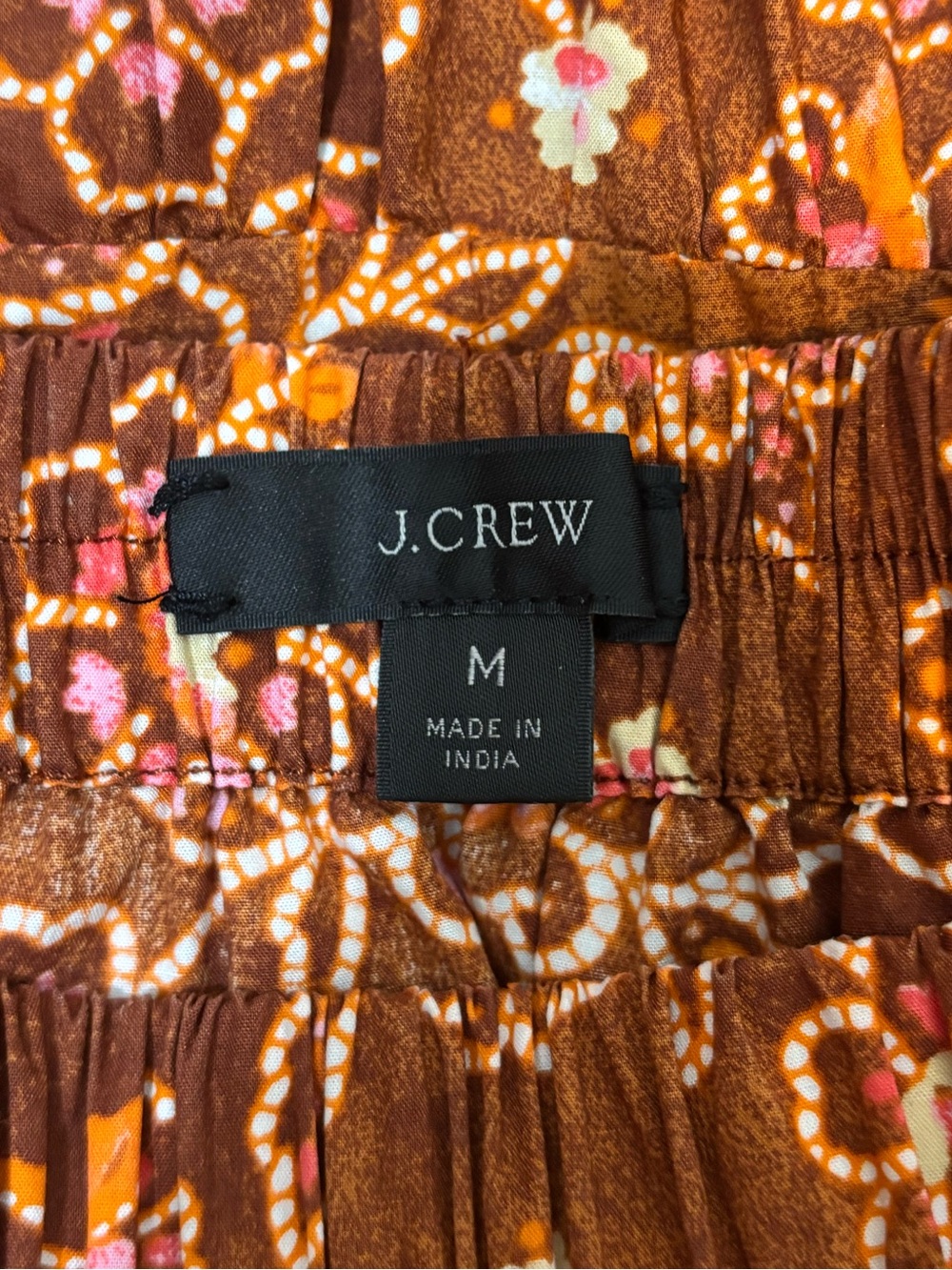 J.Crew Tiered Pull On Maxi Skirt Vintage Vines Size Medium - Picture 8 of 10